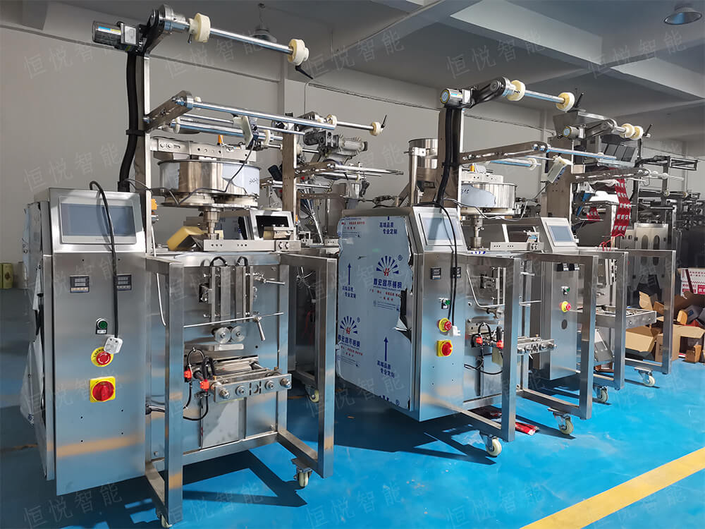 全自动立式91麻豆免费视频网站采用量杯计量颗粒物料