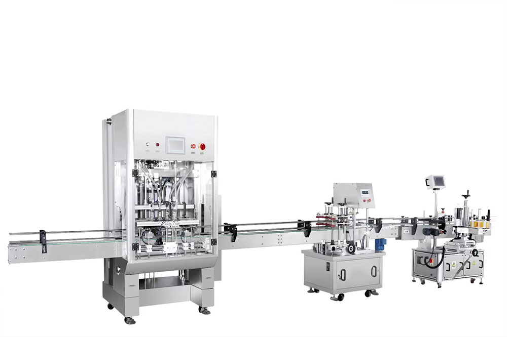 全自动直线灌装机，膏体乳液通用