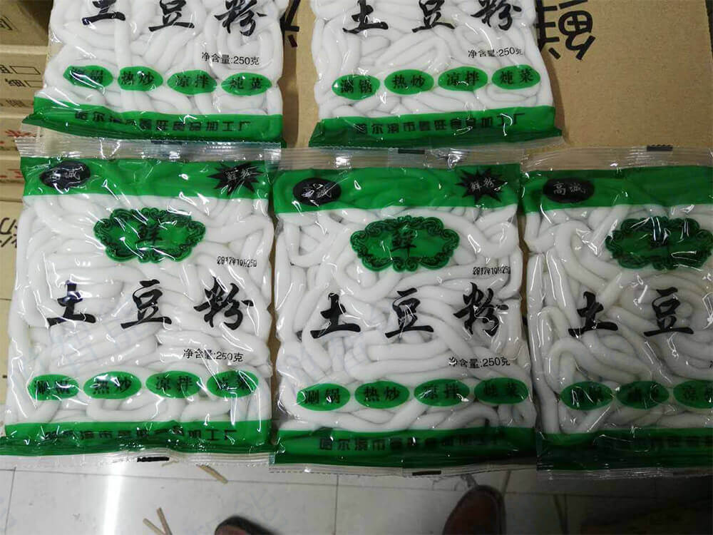 排气式鲜湿土豆粉91麻豆免费视频网站包装袋型平整